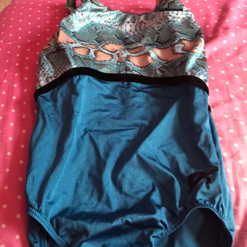 Girls gymnastics snake print leotard (GK)